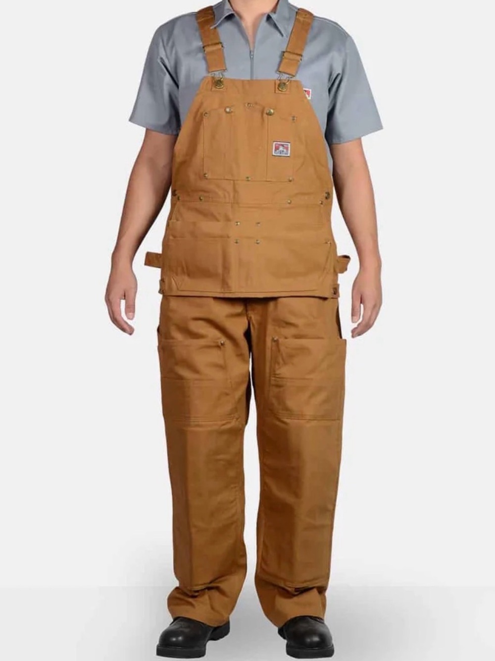 Ben Davis Brown Duck Work Carpenters Overalls
